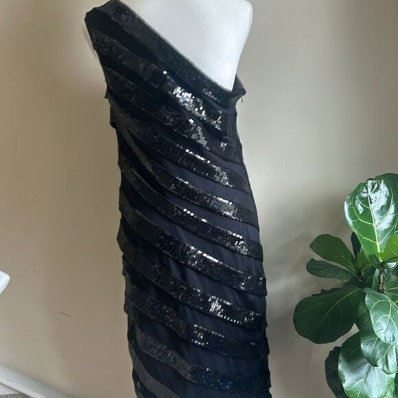 Tadashi shoji sequin black midi dress - Picture 3 of 6